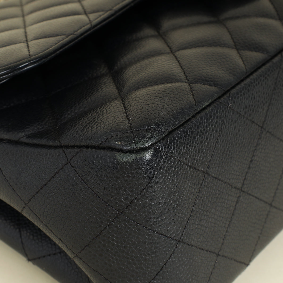 Chanel Black CC Classic Double Flap Jumbo Bag