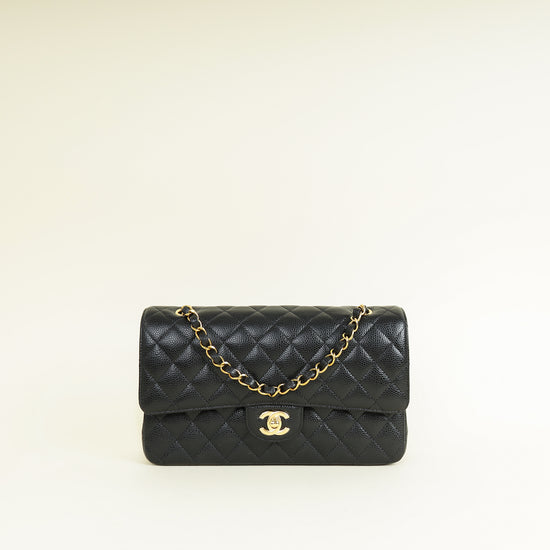 Chanel Black CC Classic 11.12 Double Flap Medium Bag