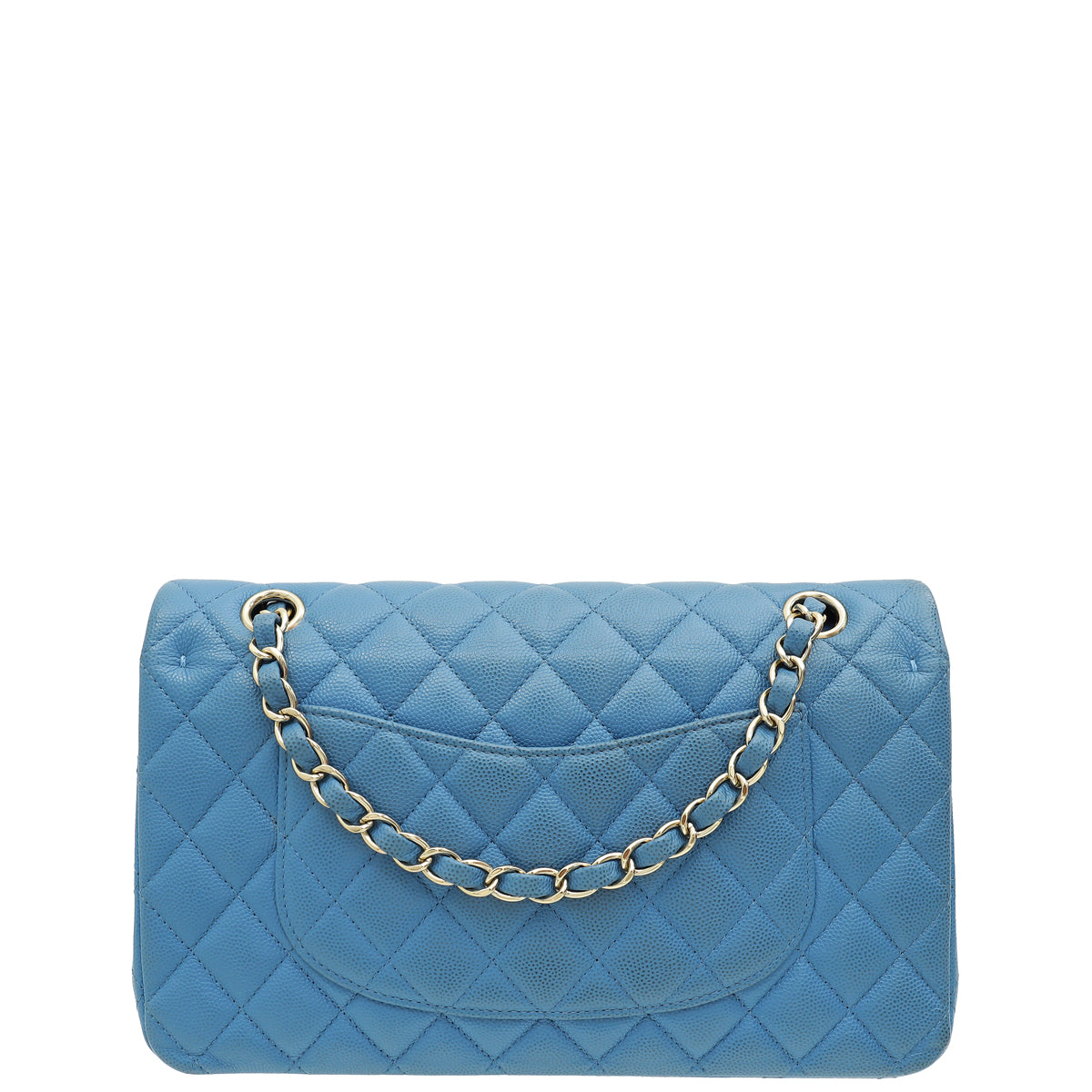 Chanel Blue CC Classic Double Flap Medium Bag-Chanel-THE CLOSET