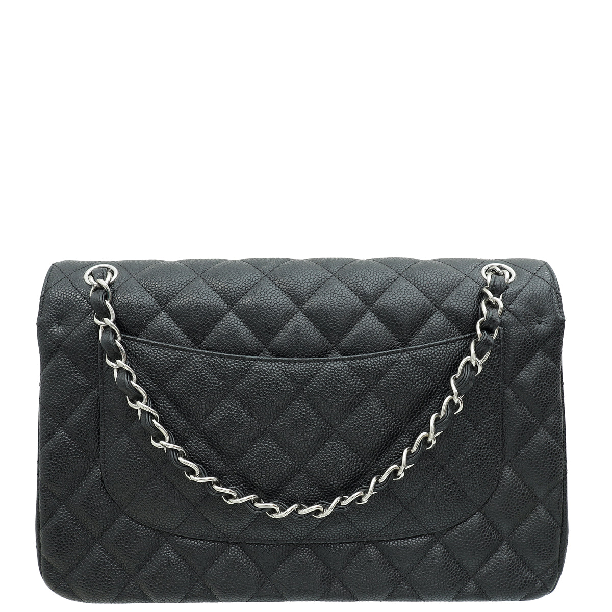 Chanel Black CC Classic Double Flap Jumbo Bag-Chanel-THE CLOSET