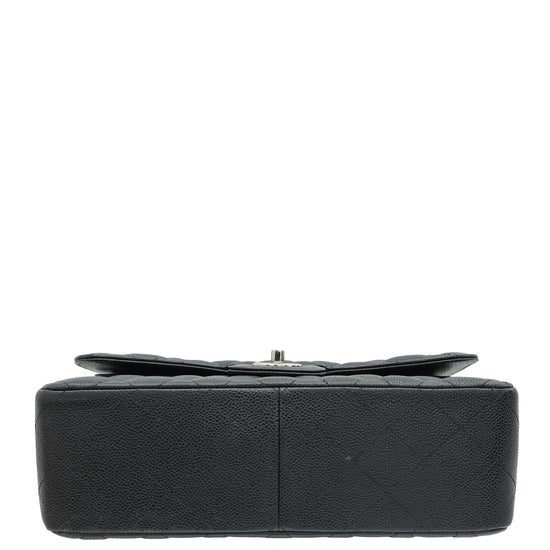 Load image into Gallery viewer, Chanel Black CC Classic Double Flap Jumbo Bag
