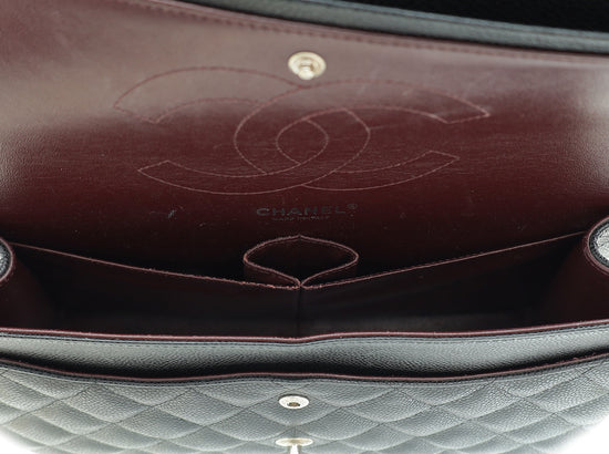 Load image into Gallery viewer, Chanel Black CC Classic Double Flap Jumbo Bag

