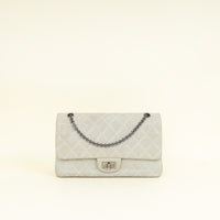 Chanel Grey 2.55 Reissue Double Flap Shimmer 227 Bag
