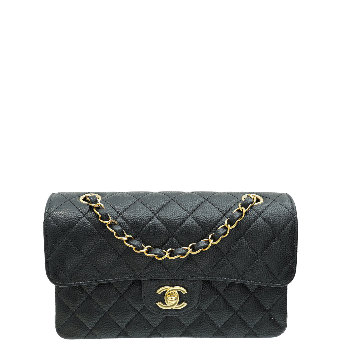 Chanel Black CC Classic Double Flap Small Bag-Chanel-THE CLOSET
