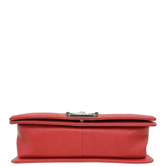 Load image into Gallery viewer, Chanel Red Le Boy Medium Bag
