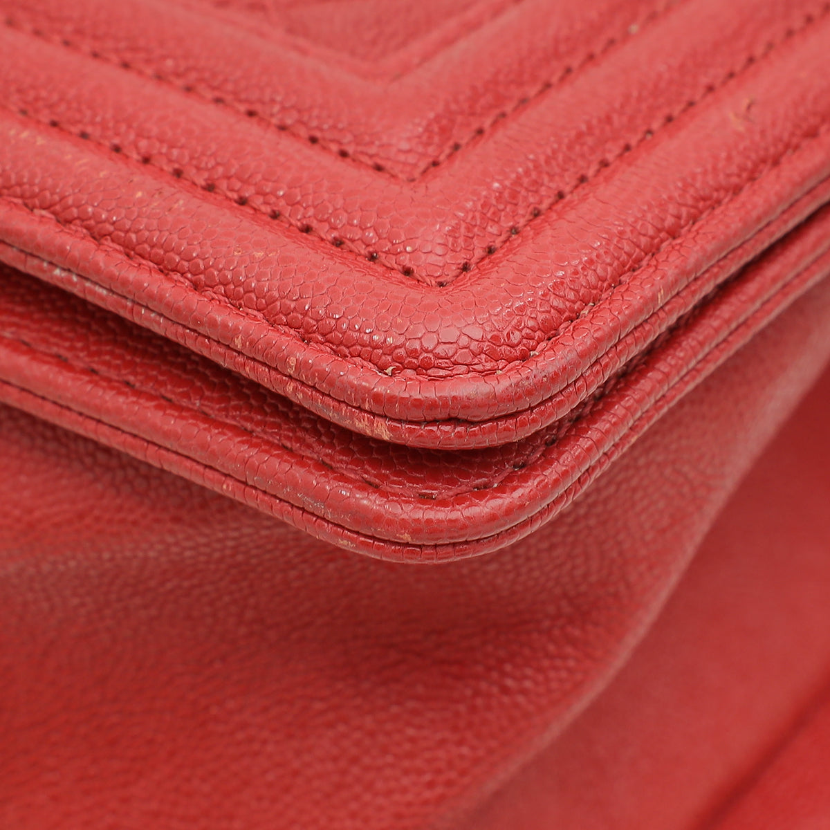 Chanel Red Le Boy Medium Bag