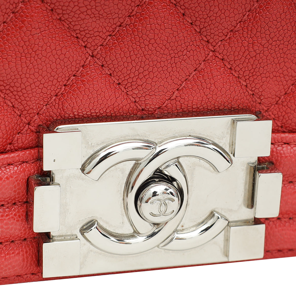 Chanel Red Le Boy Medium Bag