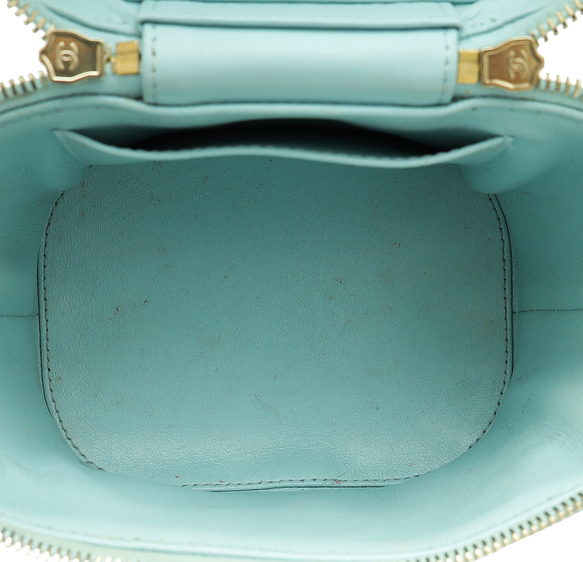 Chanel Mint Green CC Trendy Vanity Case