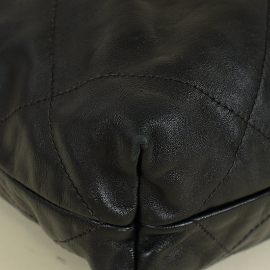 Chanel Black 22 Small Shiny Bag