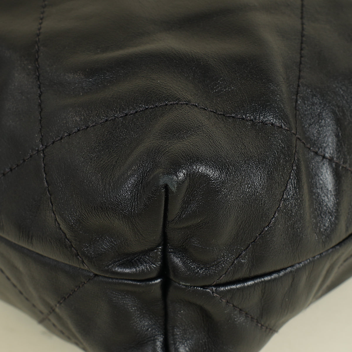 Chanel Black 22 Small Shiny Bag