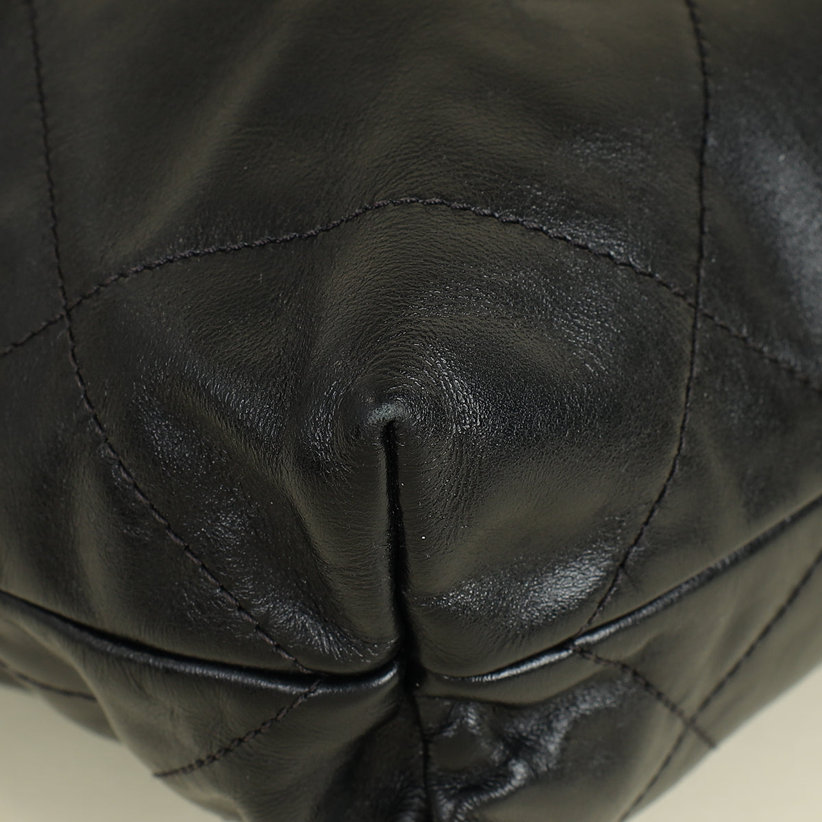 Chanel Black 22 Small Shiny Bag