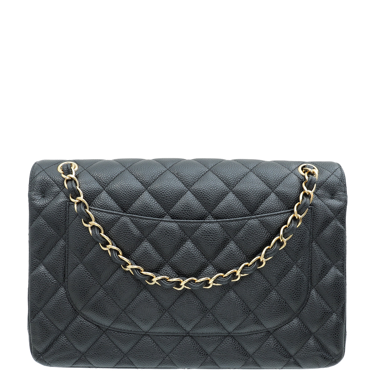Chanel Black CC Classic Double Flap Jumbo Bag