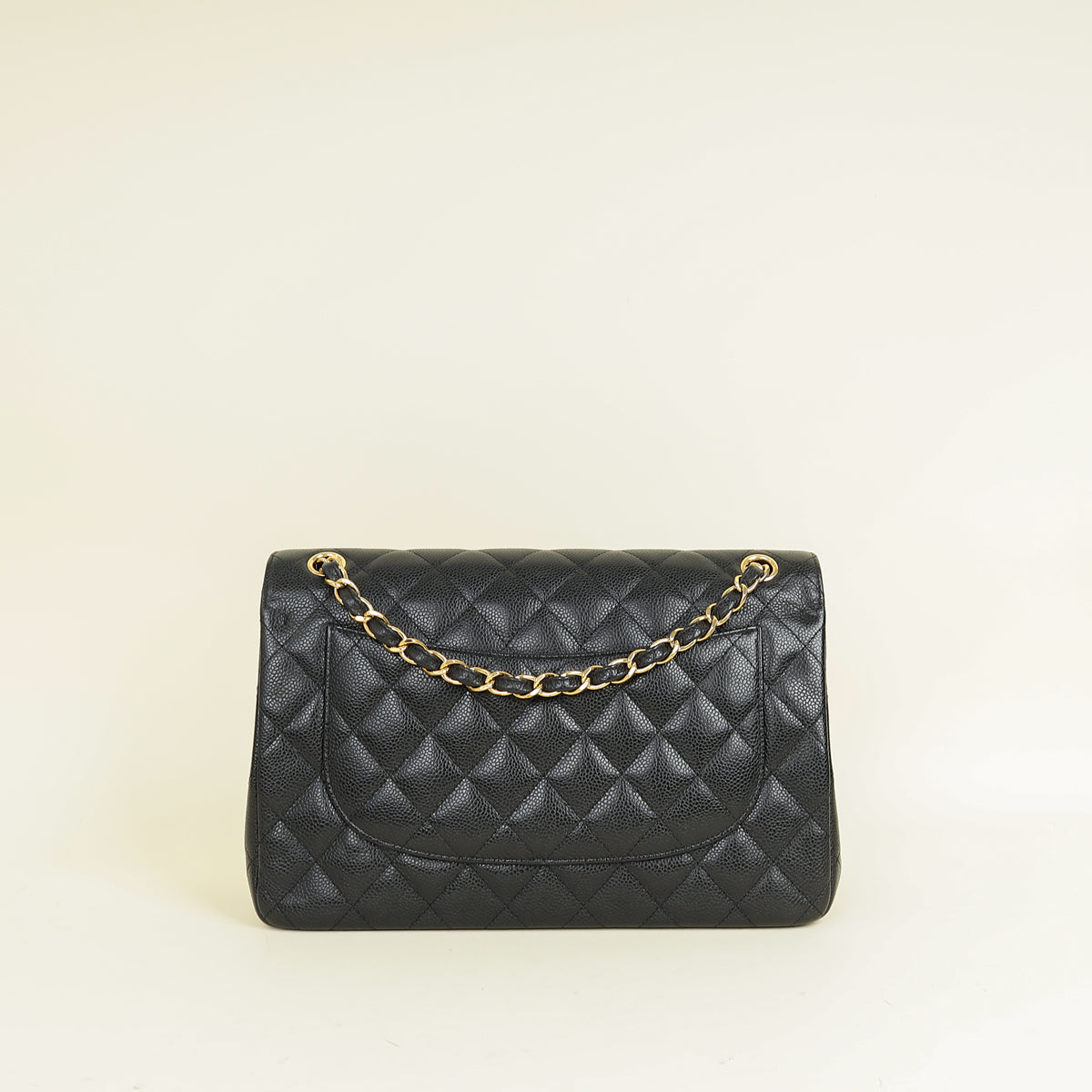 Chanel Black CC Classic Double Flap Jumbo Bag