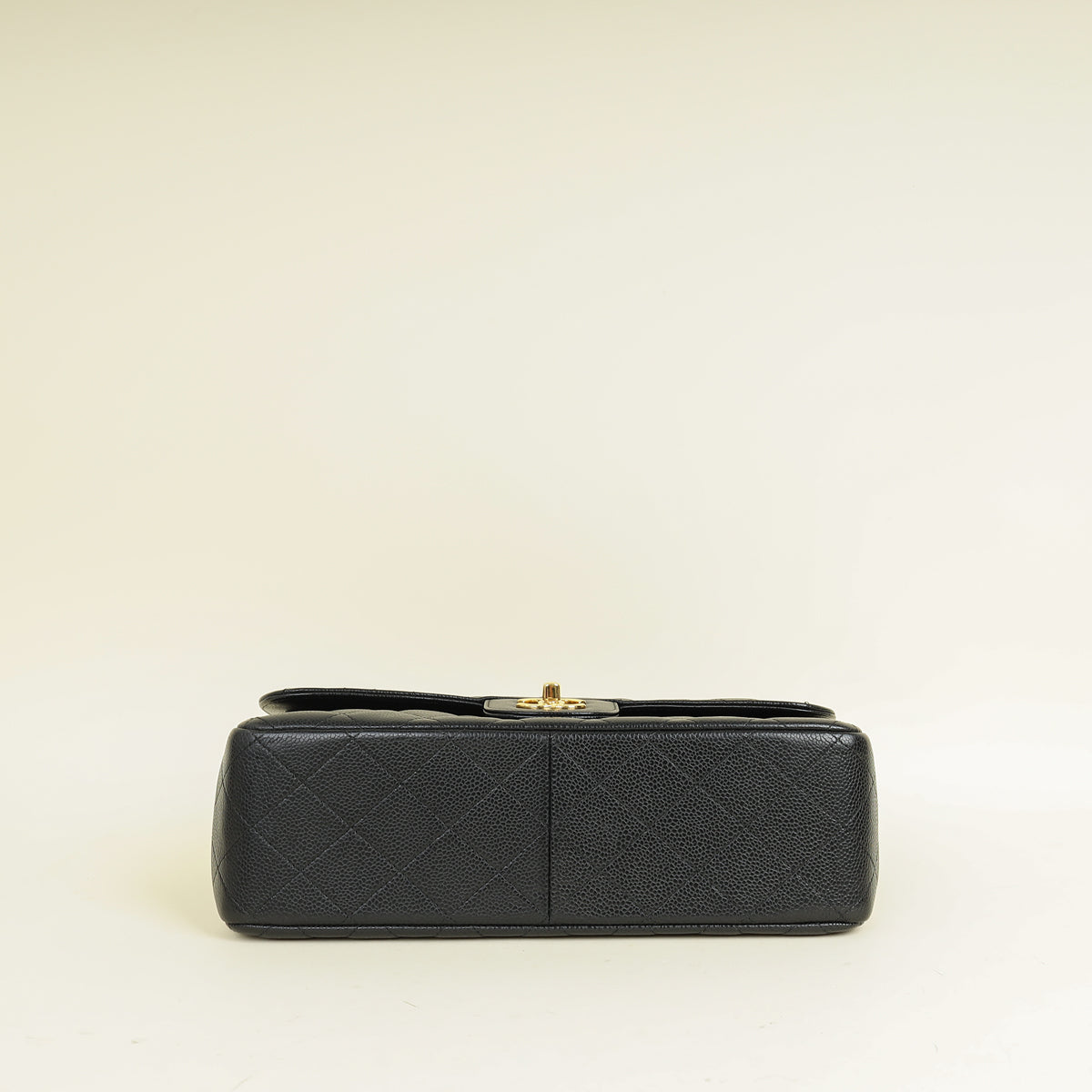 Chanel Black CC Classic Double Flap Jumbo Bag