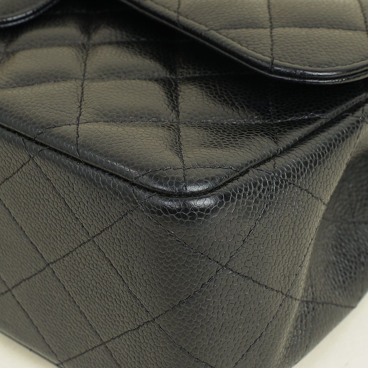 Chanel Black CC Classic Double Flap Jumbo Bag