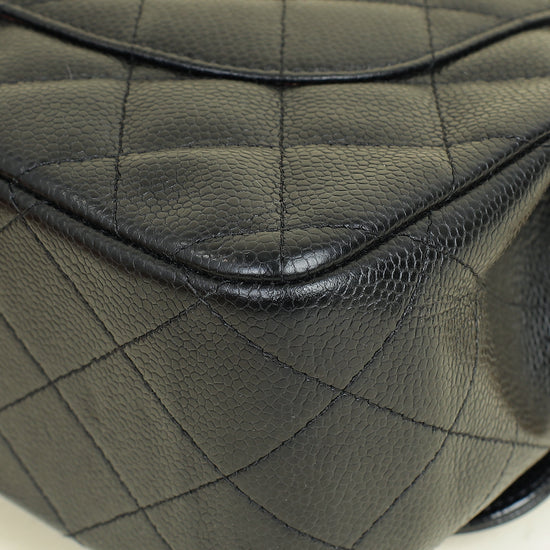 Chanel Black CC Classic Double Flap Jumbo Bag