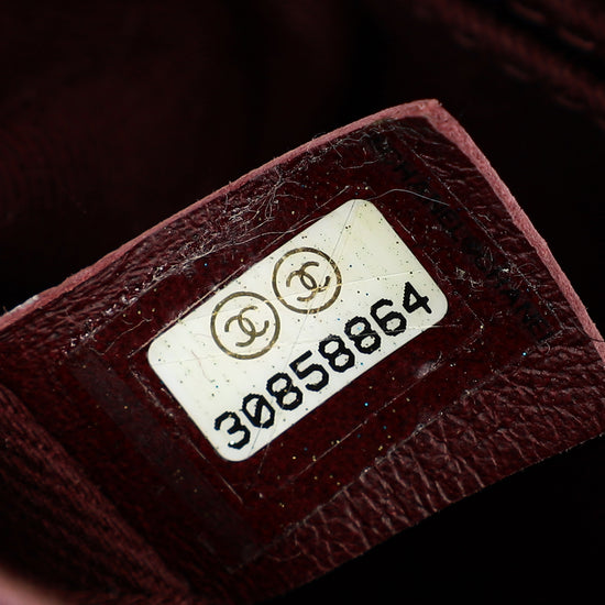 Chanel Metallic Violet CC Coco Handle Mini Bag