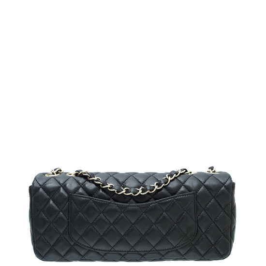 Chanel Black CC East West Valentine Flap Bag