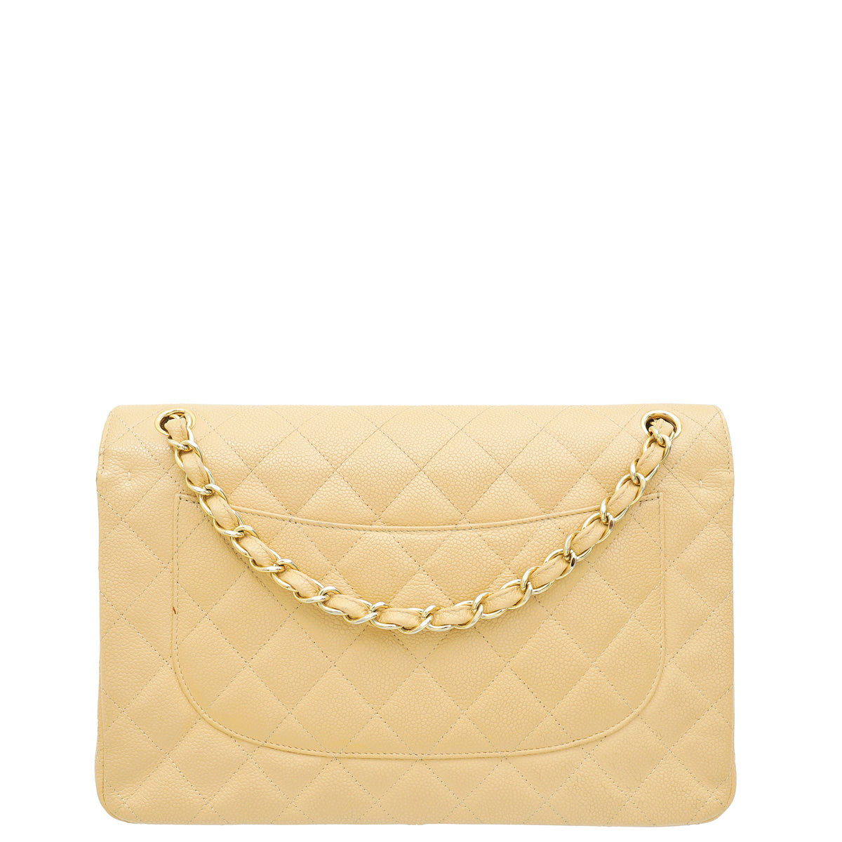 Chanel Beige CC Classic Double Flap Jumbo Bag-Chanel-THE CLOSET