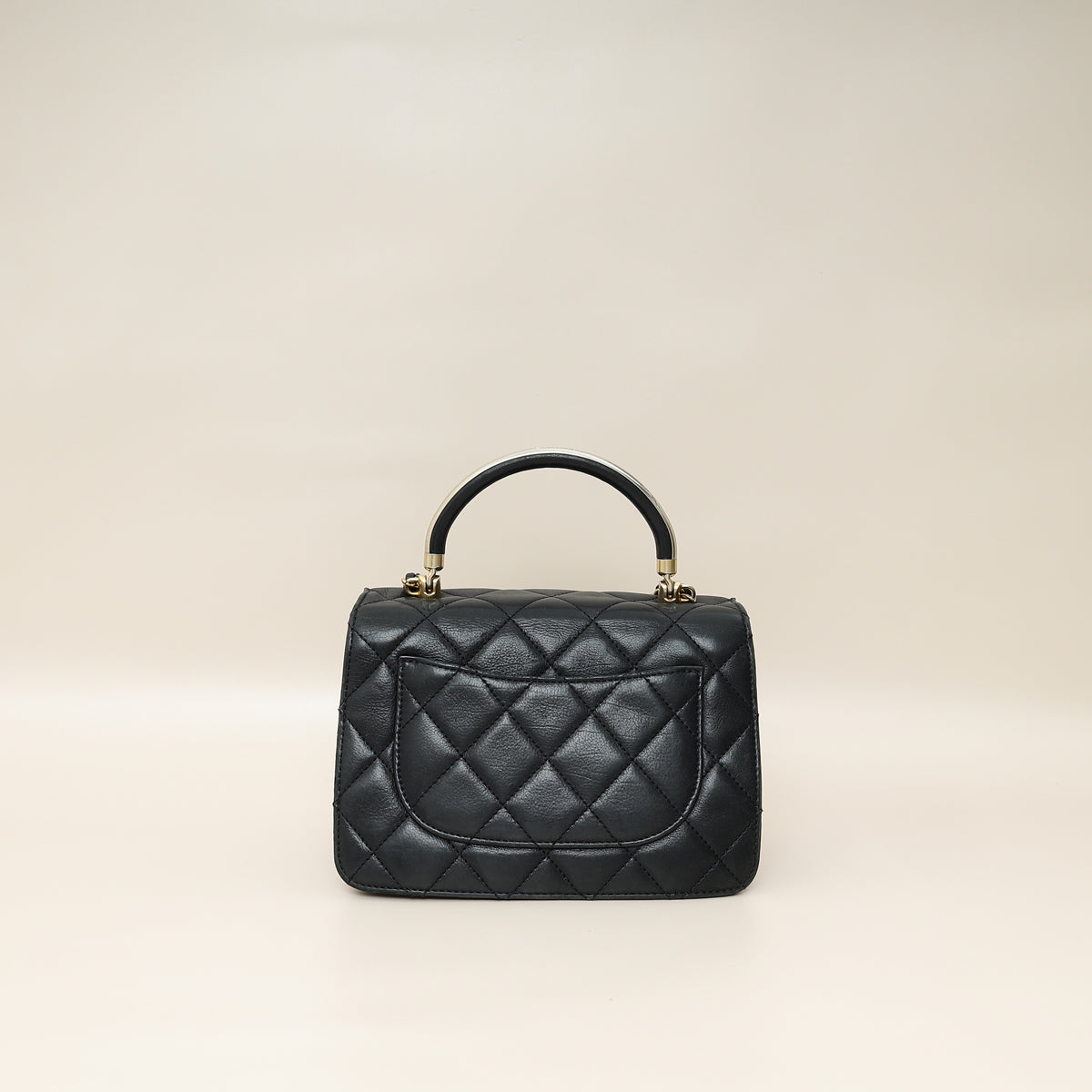 Chanel Black CC Top Handle Envelope Flap Bag-Chanel-THE CLOSET