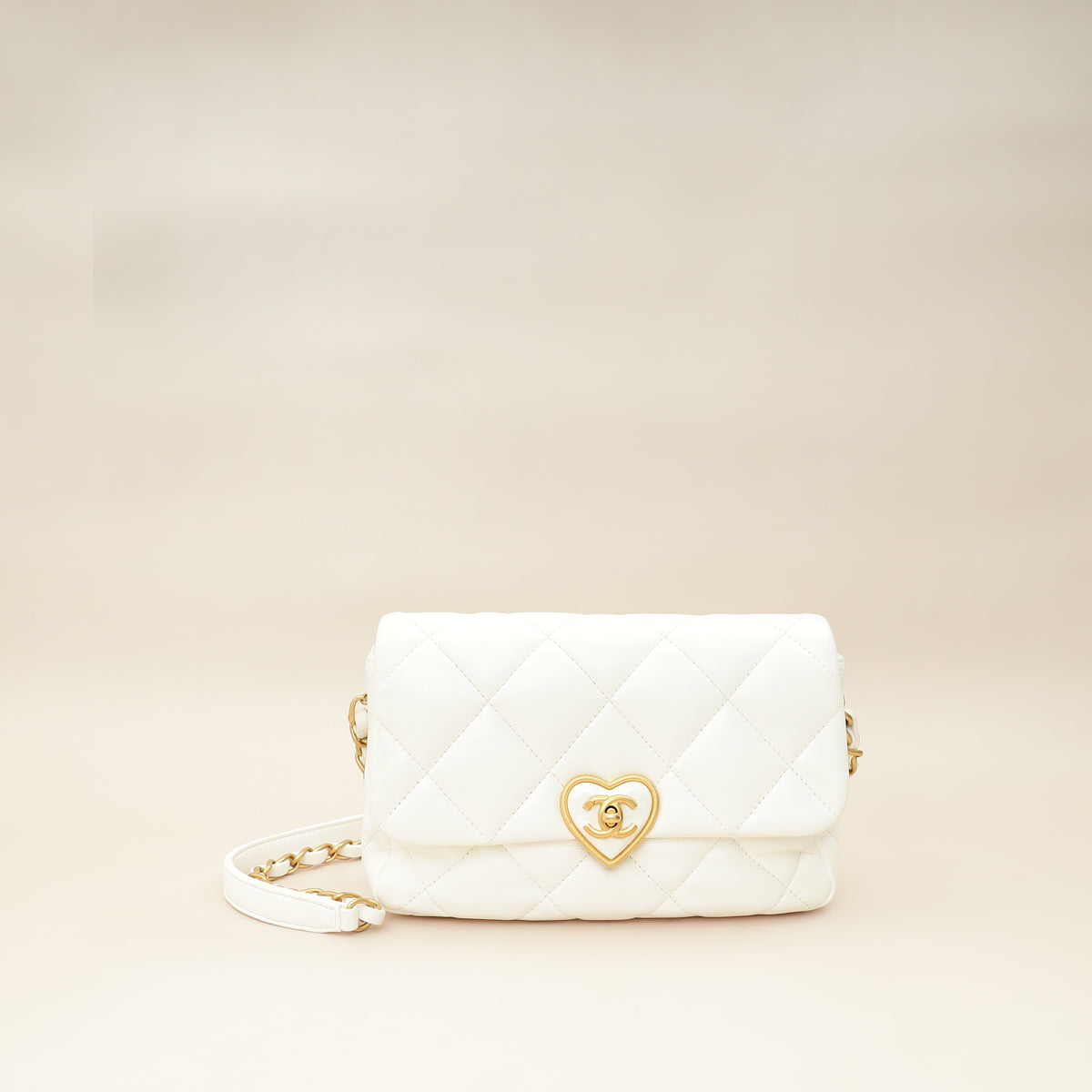 Chanel White CC Plexiglass Quilted Coco Love Flap Bag-Chanel-THE CLOSET