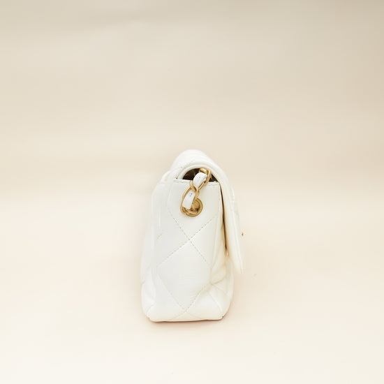 Chanel White CC Plexiglass Quilted Coco Love Flap Bag-Chanel-THE CLOSET