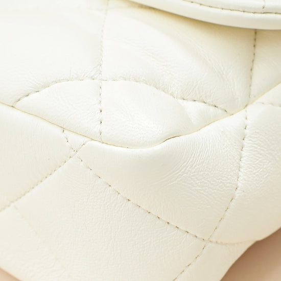 Chanel White CC Plexiglass Quilted Coco Love Flap Bag-Chanel-THE CLOSET