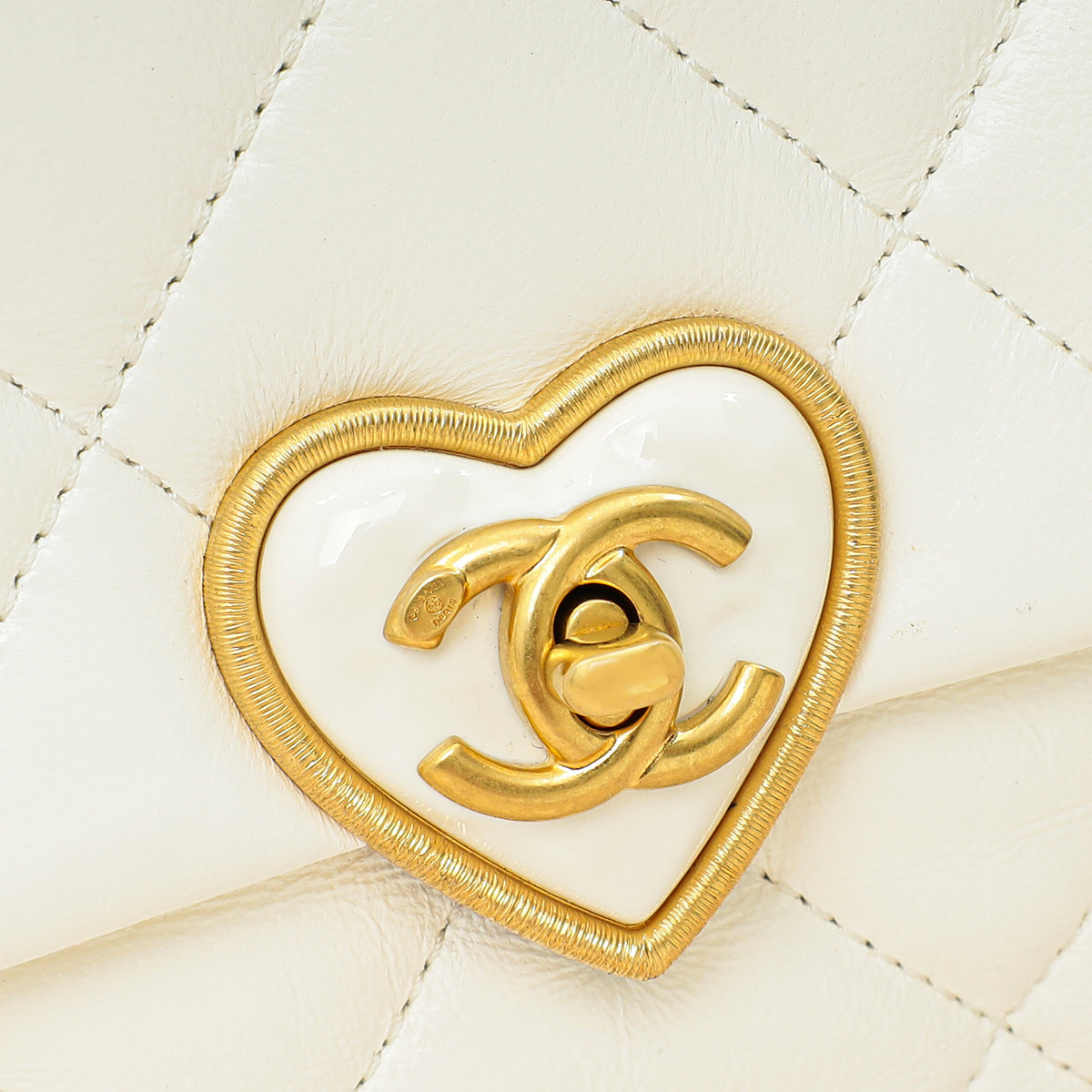 Chanel White CC Plexiglass Quilted Coco Love Flap Bag-Chanel-THE CLOSET