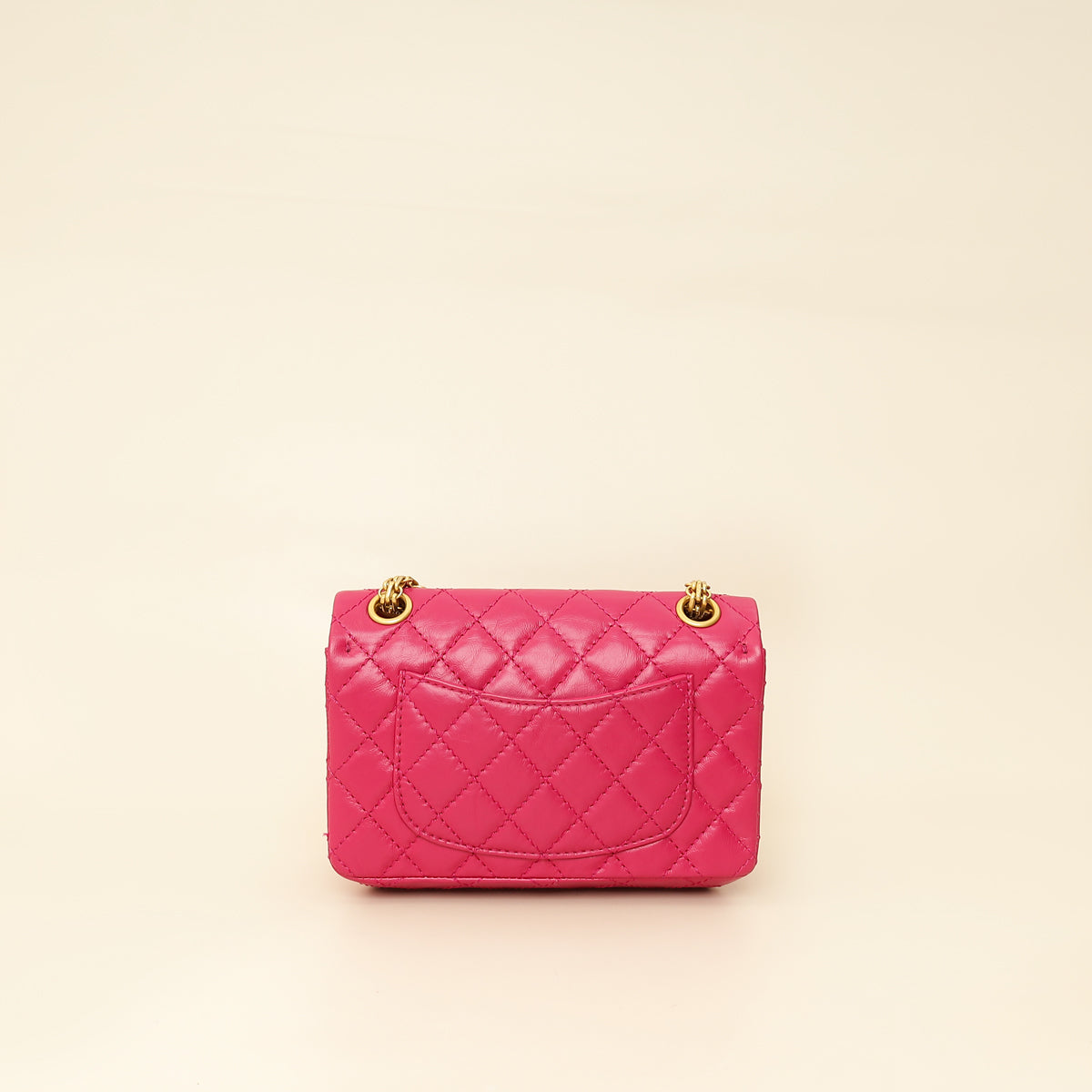 Chanel Fuchsia Aged Quilted 2.55 Reissue Mini Flap Bag-Chanel-THE CLOSET
