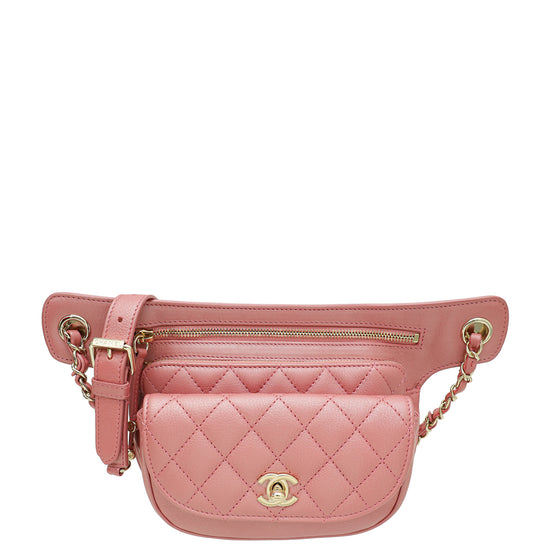 Chanel  Metallic Rose CC Belt Bag