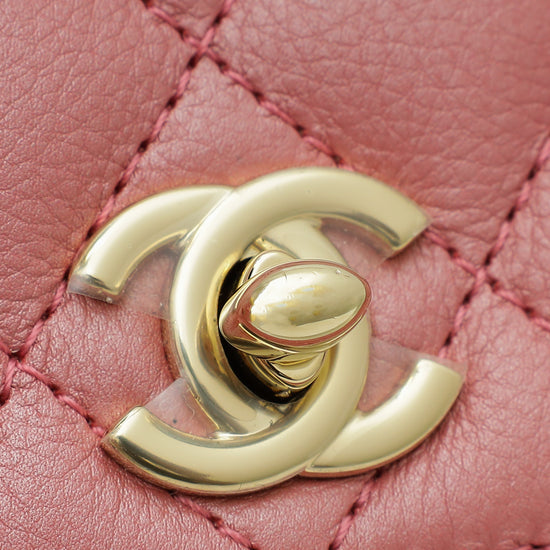Chanel  Metallic Rose CC Waist Bag