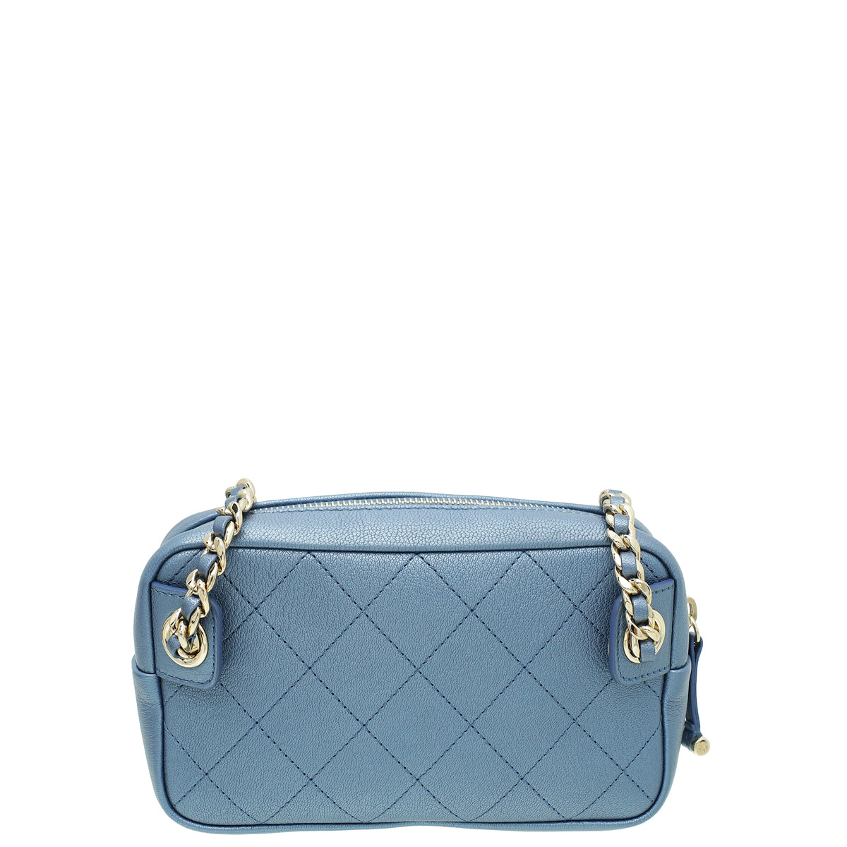 Chanel Metallic Light Blue Casual Trip Belt Bag-Chanel-THE CLOSET