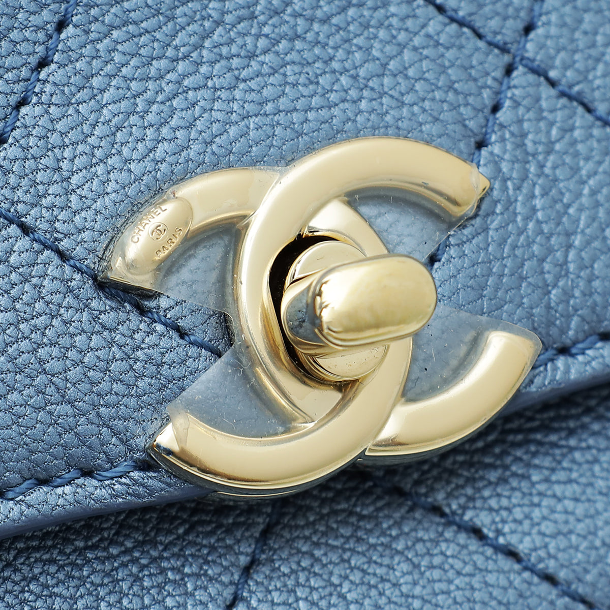 Chanel Metallic Light Blue Casual Trip Belt Bag