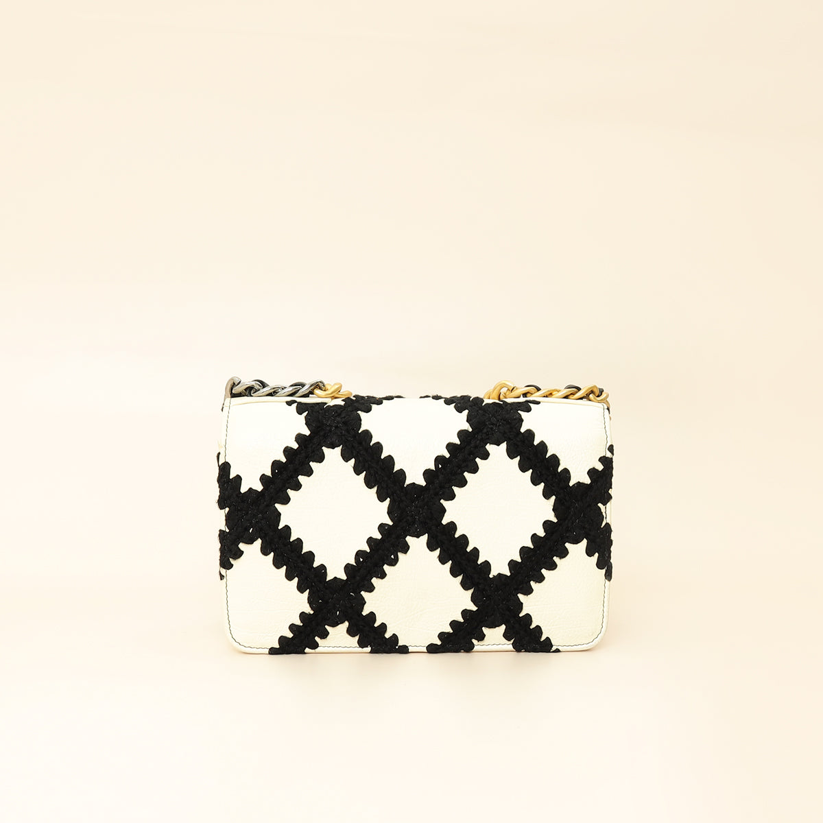 Chanel Bicolor Crochet Chanel 19 Wallet on Chain-Chanel-THE CLOSET