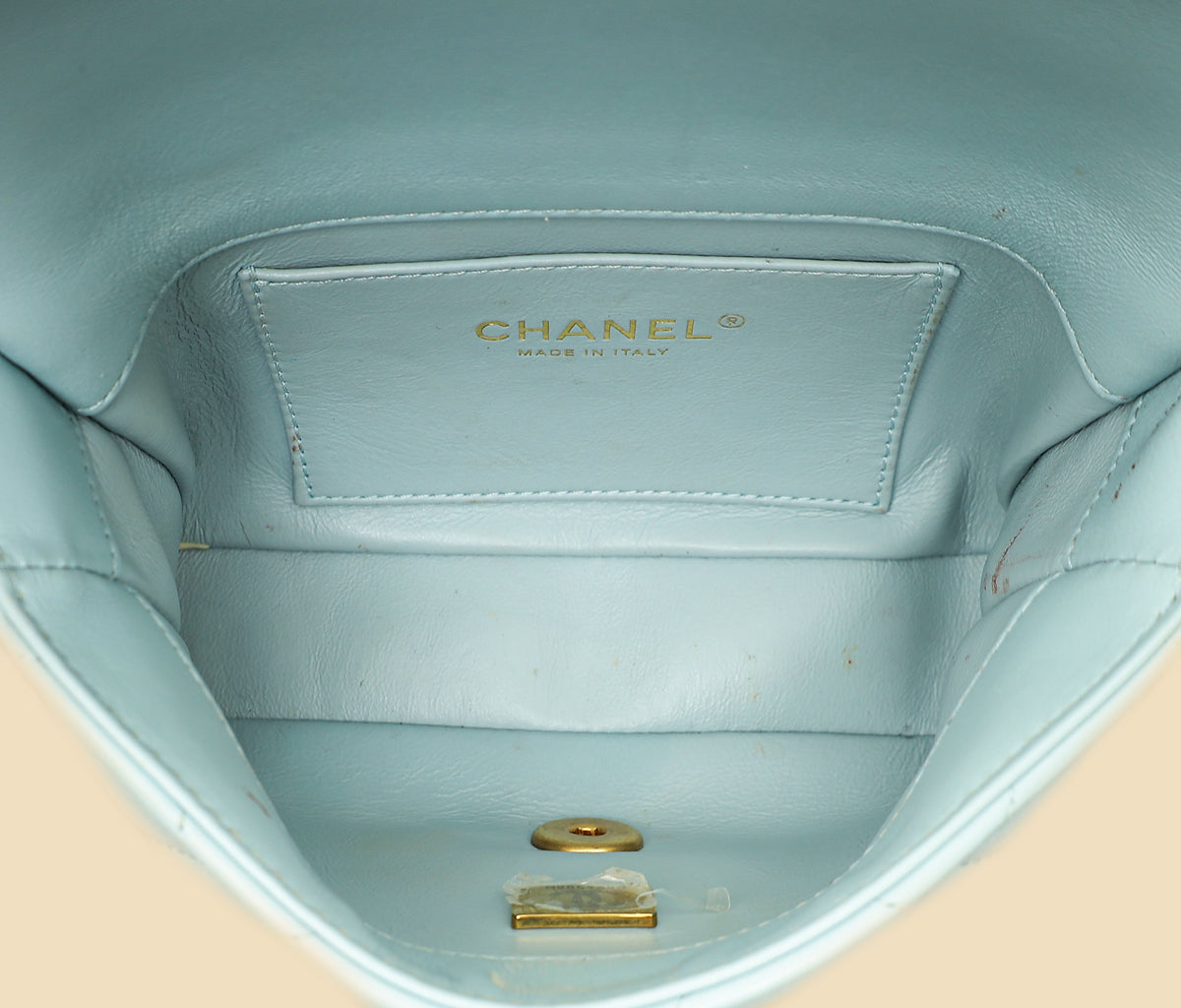 Chanel Light Blue Pending CC Mini Square Flap Bag-Chanel-THE CLOSET