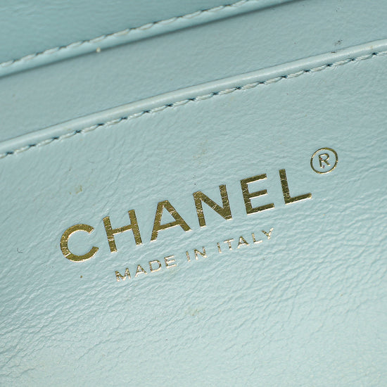 Chanel Light Blue Pending CC Mini Square Flap Bag-Chanel-THE CLOSET