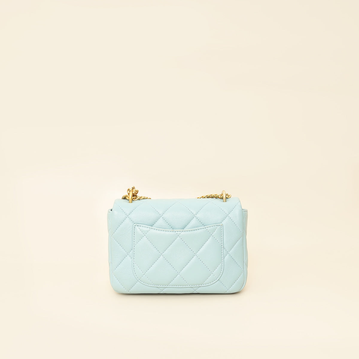 Chanel Light Blue Pending CC Mini Square Flap Bag-Chanel-THE CLOSET