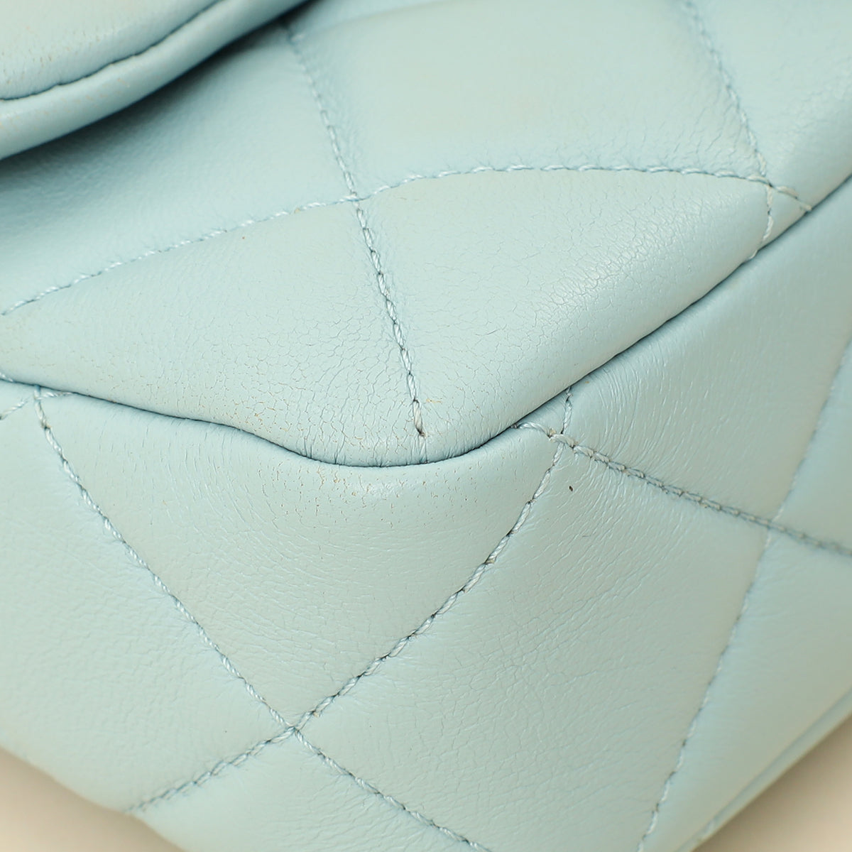 Chanel Light Blue Pending CC Mini Square Flap Bag-Chanel-THE CLOSET