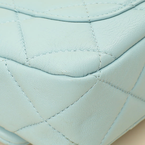 Chanel Light Blue Pending CC Mini Square Flap Bag-Chanel-THE CLOSET