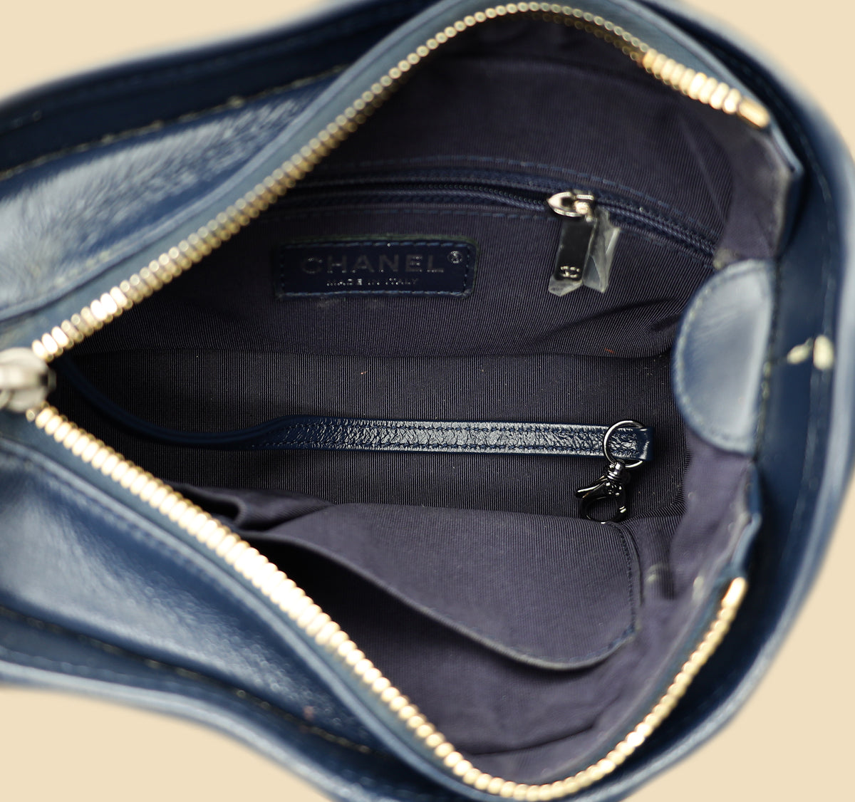 Chanel Navy Multicolor Tweed Gabrielle Hobo Small Bag-Chanel-THE CLOSET