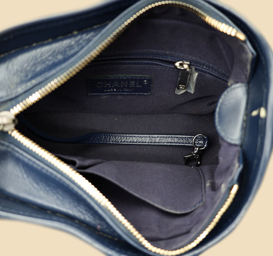 Chanel Navy Multicolor Tweed Gabrielle Hobo Small Bag-Chanel-THE CLOSET