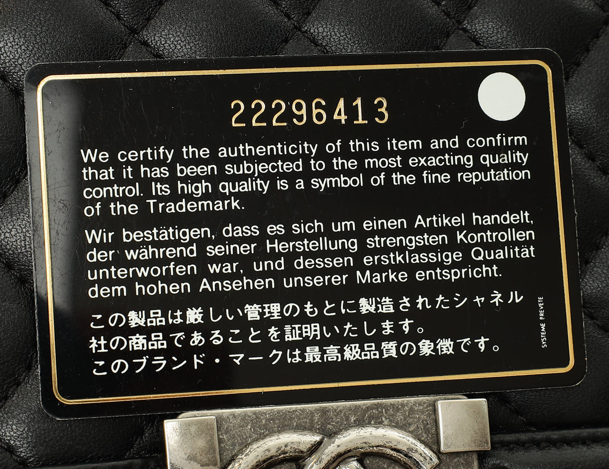 Chanel Black Le Boy Medium Bag-Chanel-THE CLOSET