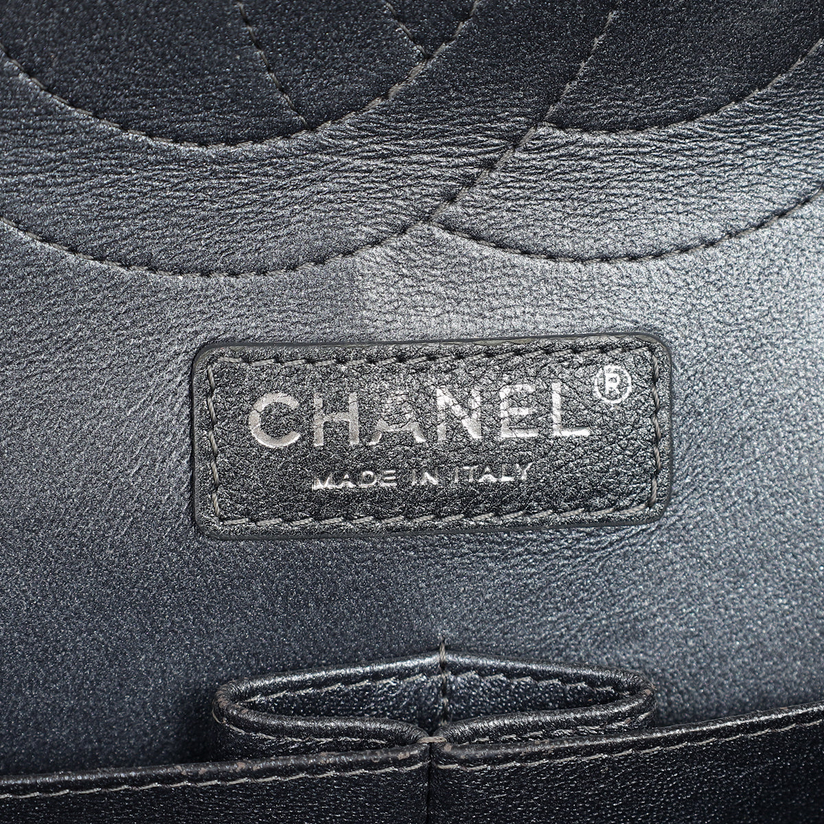 Chanel Metallic Charcoal Classic Double Flap Jumbo Bag