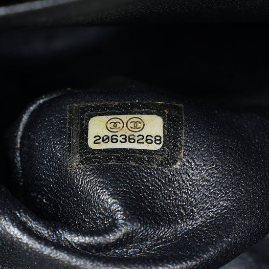 Chanel Metallic Charcoal Classic Double Flap Jumbo Bag