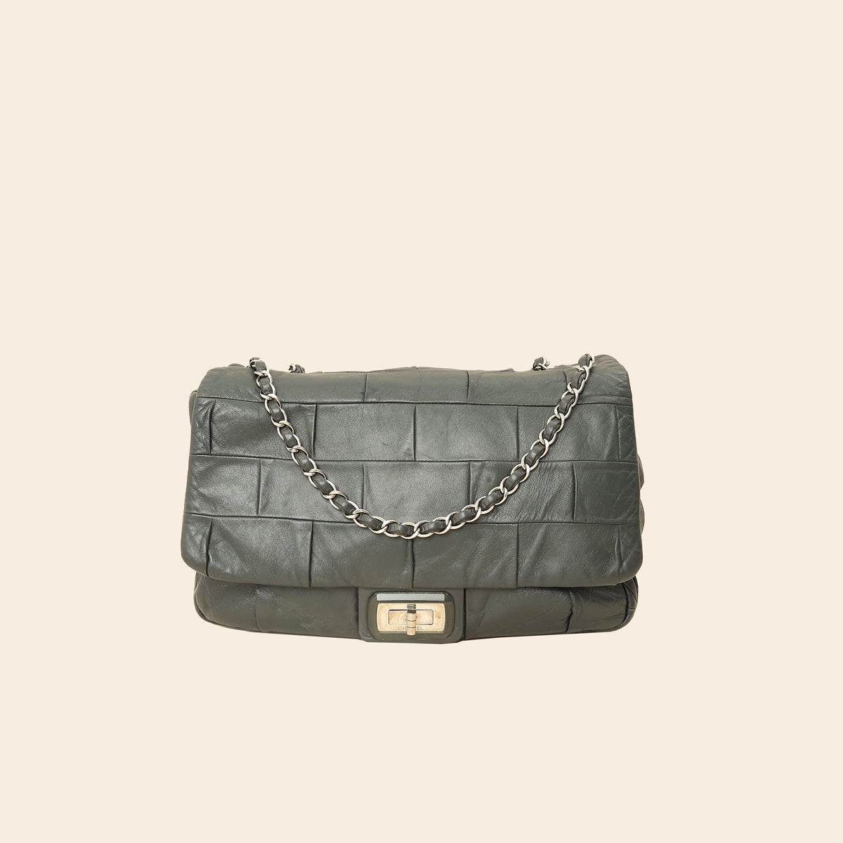 Chanel Gray Igloo Flap Bag-Chanel-THE CLOSET