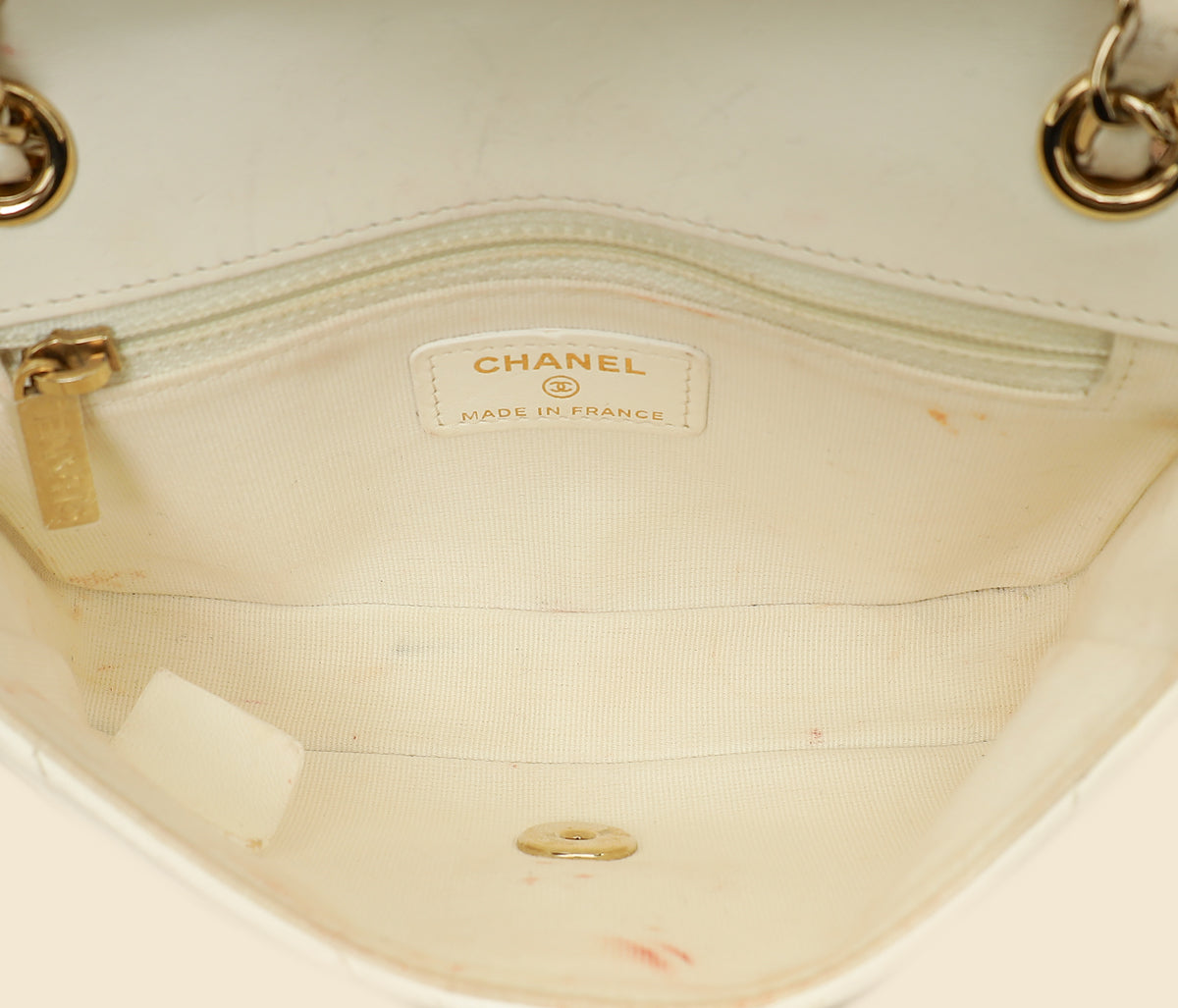 Chanel Bicolor Chevron Stitched Mini Flap Bag-Chanel-THE CLOSET