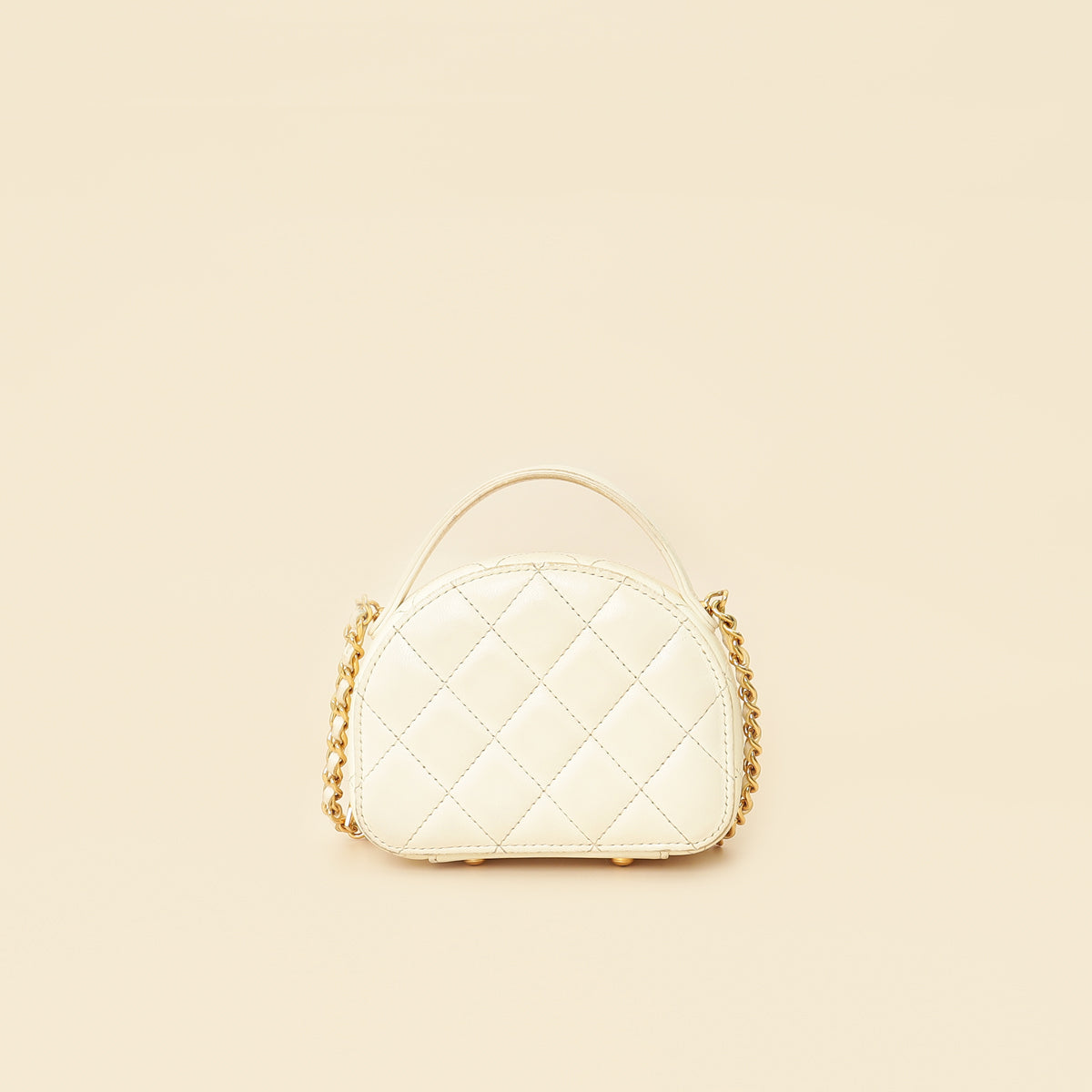 Chanel White Mini Chic Riviera Top Handle Vanity Case-Chanel-THE CLOSET