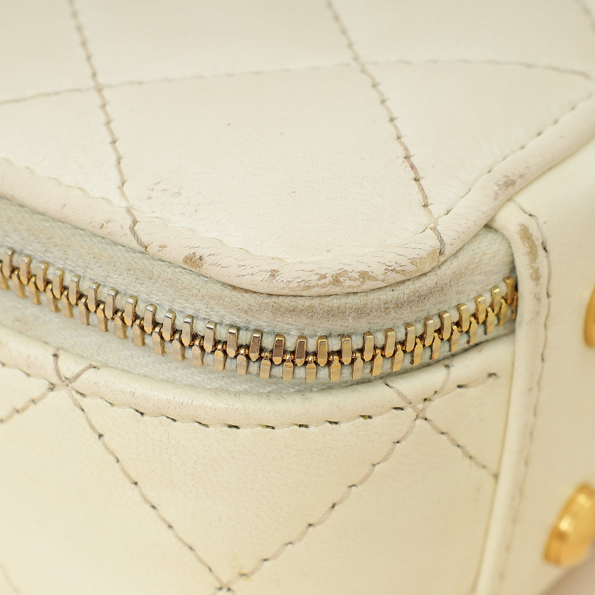 Chanel White Mini Chic Riviera Top Handle Vanity Case-Chanel-THE CLOSET