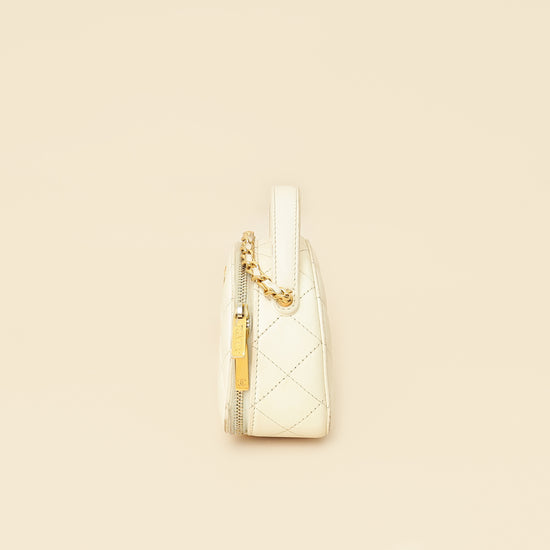 Chanel White Mini Chic Riviera Top Handle Vanity Case-Chanel-THE CLOSET