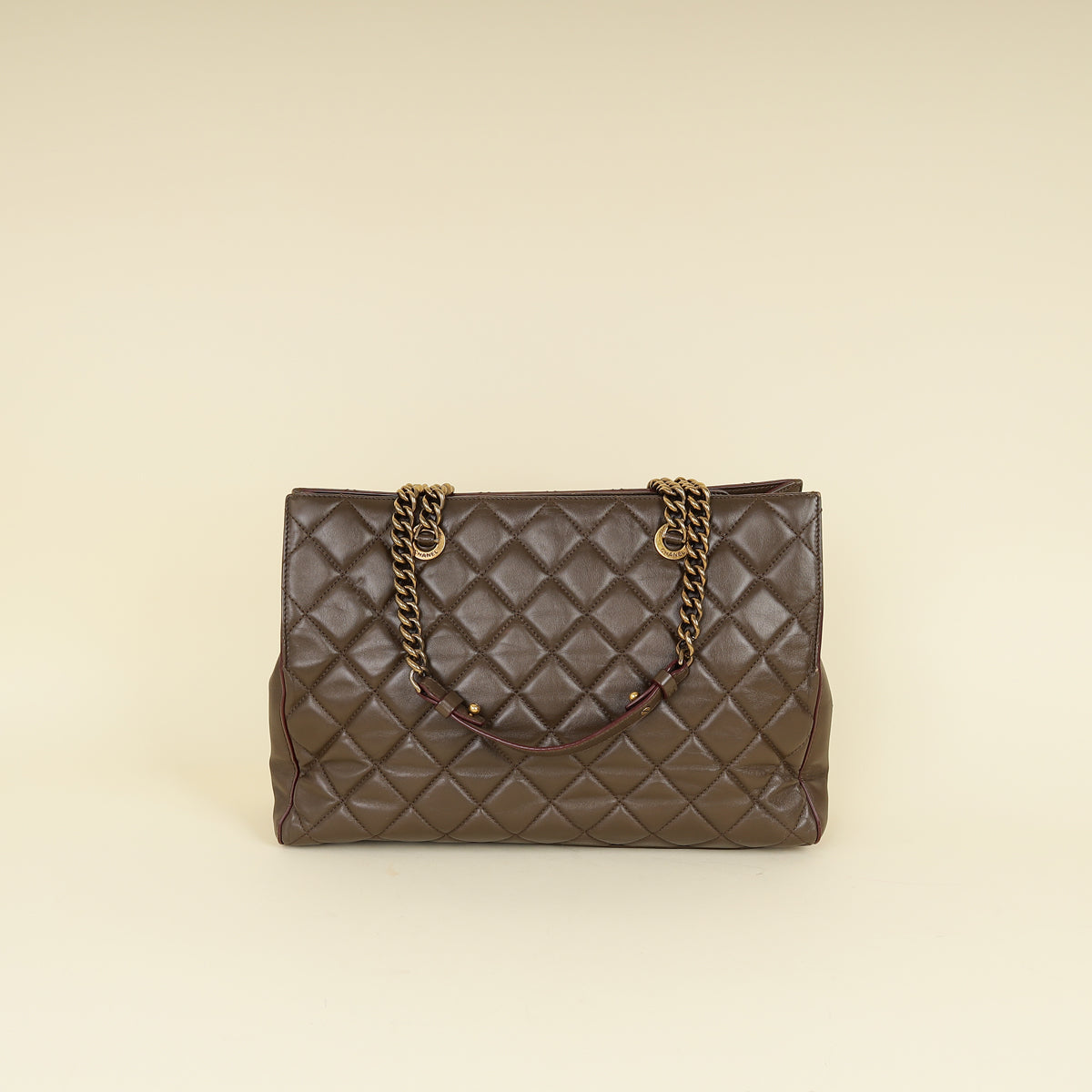 Chanel Brown Quilted Perfect Edge Tote Bag-Chanel-THE CLOSET